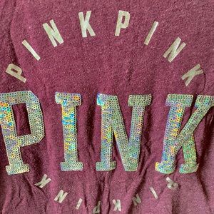 Victoria’s Secret Pink Bling Tee Shirt Sequin